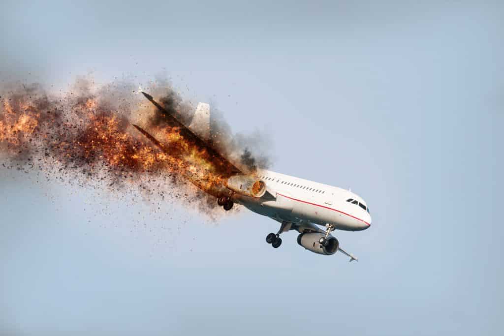  Soñar que un avión se estrella y explota